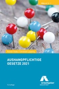 Cover: Aushangpflichtige Gesetze 2021 - GDA - Gesellschaft f&uuml;r Marketing u. Service der Deutschen Arbeitgeber