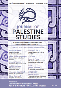 Abbildung von: Journal of Palestine Studies - University of California Press