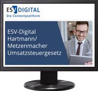 Bild: ESV-Digital Hartmann/Metzenmacher Umsatzsteuergesetz - Jahresabonnement bei Kombibezug Print und Datenbank - Erich Schmidt Verlag