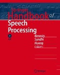 Cover: Springer Handbook of Speech Processing - Springer