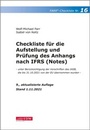 Cover: Checkliste 16 für die Aufstellung und Prüfung des Anhangs nach IFRS (Notes) - IDW