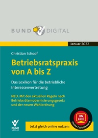Abbildung von: Betriebsratspraxis von A bis Z - Bund-Verlag