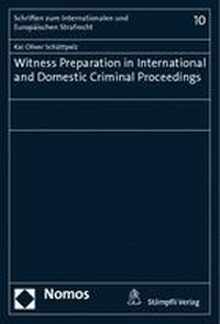 Abbildung von: Witness Preparation in International and Domestic Criminal Proceedings - Nomos