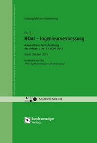 Abbildung von: HOAI - Ingenieurvermessung - Anwendbare Fortschreibung der Anlage 1, Nr. 1.4 HOAI 2013 - Reguvis Fachmedien