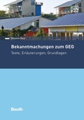 Cover: Bekanntmachungen zum GEG - DIN Media