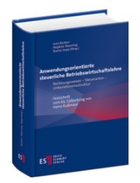 Abbildung von: Anwendungsorientierte steuerliche Betriebswirtschaftslehre - Erich Schmidt Verlag