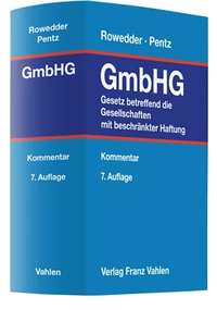 Abbildung von: Gesetz betreffend die Gesellschaften mit beschränkter Haftung: GmbHG - Vahlen