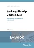 Bild: Aushangpflichtige Gesetze 2021 (E-Book) - Reguvis Fachmedien