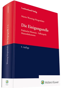 Abbildung von: Die Einigungsstelle - Luchterhand