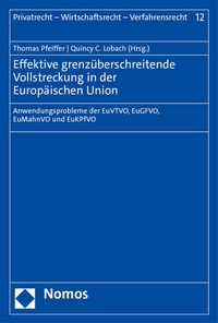 Abbildung von: Effektive grenzüberschreitende Vollstreckung in der Europäischen Union - Nomos