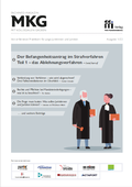 Abbildung von: MkG-Fachinfomagazin Ausgabe 01/22 - FFI-Verlag