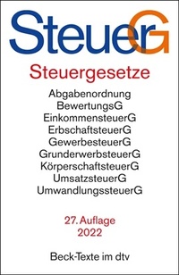 Abbildung von: Steuergesetze: SteuerG - dtv