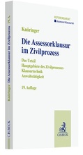 Abbildung von: Die Assessorklausur im Zivilprozess - C.H.BECK