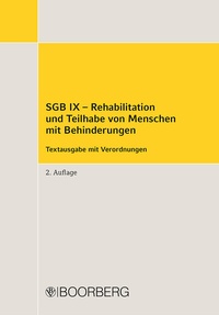 Abbildung von: SGB IX - Rehabilitation und Teilhabe von Menschen mit Behinderungen - Boorberg