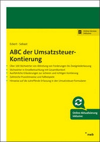 Abbildung von: ABC der Umsatzsteuer-Kontierung - NWB