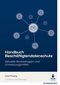 Abbildung von: Handbuch Beschäftigtendatenschutz - Datakontext