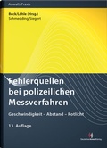 Cover: Fehlerquellen bei polizeilichen Messverfahren - Deutscher Anwaltverlag