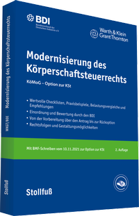 Abbildung von: Modernisierung des Körperschaftsteuerrechts - Online - Stollfuß