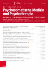 Abbildung von: Zeitschrift für Psychosomatische Medizin und Psychotherapie - Vandenhoeck & Ruprecht