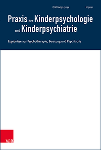 Abbildung von: Praxis der Kinderpsychologie und Kinderpsychiatrie - Vandenhoeck & Ruprecht