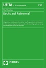 Cover: Recht auf Referenz? - Nomos