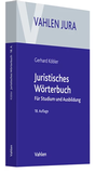 Cover: Juristisches Wörterbuch - Vahlen
