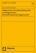 Abbildung von: Allgemeines Persönlichkeitsrecht und allgemeines Persönlichkeitsvermögensrecht - Nomos