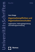 Cover: Organisationspflichten und Organisationsverschulden - Nomos