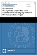 Cover: Der Begriff des Stromnetzes unter<br/>besonderer Ber&uuml;cksichtigung moderner Stromspeichertechnologien - Nomos