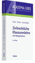 Cover: Zivilrechtliche Klausurenlehre - Vahlen