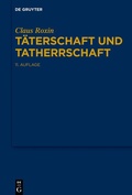 Cover: T&auml;terschaft und Tatherrschaft - De Gruyter