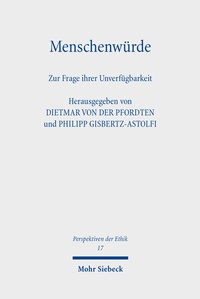 Abbildung von: Menschenwürde - Mohr Siebeck