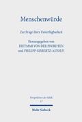 Cover: Menschenw&uuml;rde - Mohr Siebeck