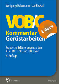Abbildung von: VOB/C Kommentar - Gerüstarbeiten - E-Book - Rudolf Müller Verlag
