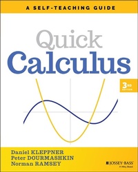 Enlarge image Cover: Quick Calculus - Jossey-Bass