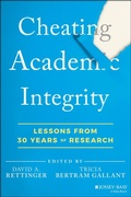 Cover: Cheating Academic Integrity - Jossey-Bass