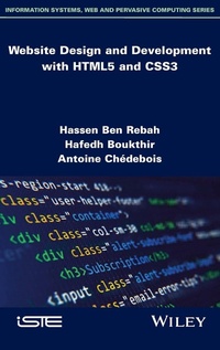 Enlarge image Cover: Website Design and Development with HTML5 and CSS3 - ISTE Ltd
