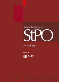 Abbildung von: Die Strafprozeßordnung und das Gerichtsverfassungsgesetz: StPO - De Gruyter