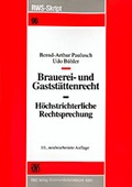 Cover: Brauerei- und Gastst&auml;ttenrecht - RWS
