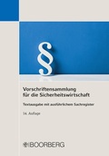 Bild: Vorschriftensammlung f&uuml;r die Sicherheitswirtschaft - Boorberg
