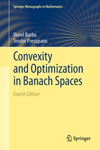 Enlarge image Cover: Convexity and Optimization in Banach Spaces - Springer