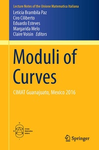 Enlarge image Cover: Moduli of Curves - Springer