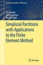 Cover: Simplicial Partitions with Applications to the Finite Element Method - Springer