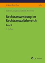 Cover: Rechtsanwendung im Rechtsanwaltsbereich - C.F. M&uuml;ller
