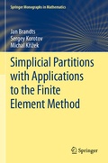 Cover: Simplicial Partitions with Applications to the Finite Element Method - Springer