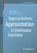 Cover: Topics in Uniform Approximation of Continuous Functions - Birkh&auml;user