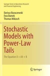 Enlarge image Cover: Stochastic Models with Power-Law Tails - Springer