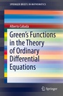 Cover: Green's Functions in the Theory of Ordinary Differential Equations - Springer