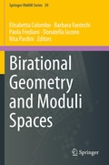 Cover: Birational Geometry and Moduli Spaces - Springer