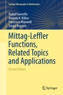 Cover: Mittag-Leffler Functions, Related Topics and Applications - Springer